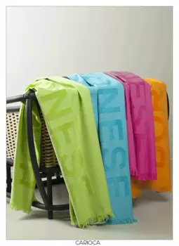 Полотенце Borbonese Carioca Beach In Jacquard Micro Sponge 90160, зеленый