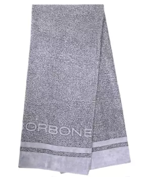 Полотенце Borbonese Twist Op Beach In Jacquard Terry 100180, серый