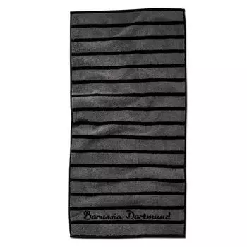 Полотенце BVB Borussia Dortmund Football Bundesliga 50 x 100 см в полоску, серый
