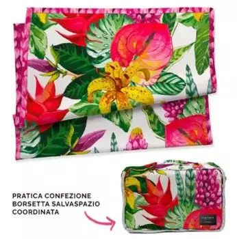 Полотенце Daunex Lilium Beach In Microfiber With Bag 90170, мультиколор