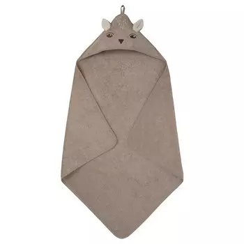 Полотенце детское Ikea Trolldom With Hood, 80x80 см, коричневый
