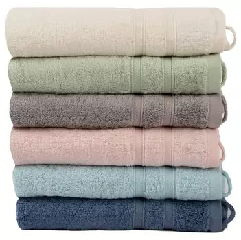 Полотенце для душа 70х140 см, хлопок, мягкая махровая ткань, однотонная, впитывающая, быстросохнущая, цвет: мятный. One-Home