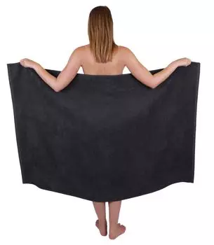 Полотенце для душа Betz XXL 100 х 150 см. Полотенце банное BERLIN 100% хлопок цвет - капучино Betzshop, темно-серый