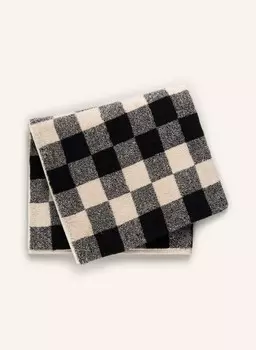 Полотенце для душа Caw, черный/кремовый