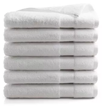 Полотенце для душа DoubleDryset Hotel (6 шт), 26x140x26 см, белый