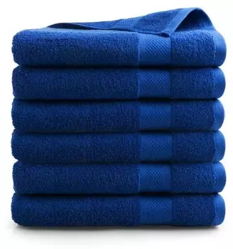 Полотенце для душа DoubleDryset Hotel (6 шт), 26x140x26 см цвет klassisches blau