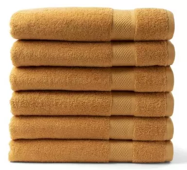 Полотенце для душа DoubleDryset Hotel (6 шт), 26x140x26 см цвет ochergelb