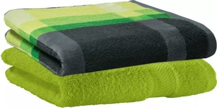 Полотенце для душа Erwin Mll шт 2er-Pack 163418, 70x1x140 см цвет grn/apfelgrn/grau