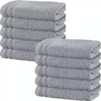 Полотенце для душа Erwin Mller 10er-Pack 162964, 70x1x140 см, светло-серый