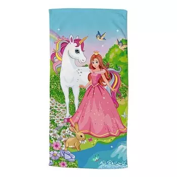 Полотенце для душа Good morning Fairytale, 75x150x1 см, многоцветный