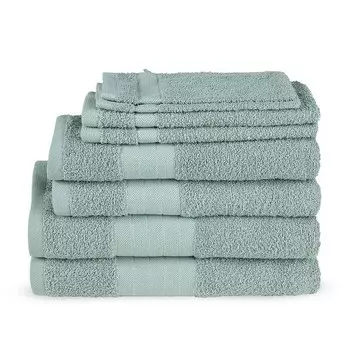 Полотенце для душа Good morningset Tarris 8-teilig, 70x2x140 см цвет sage green