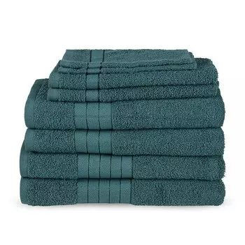 Полотенце для душа Good morningset Tarris 8-teilig, 70x2x140 см, темно-зеленый