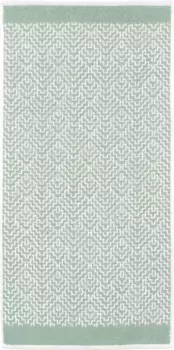 Полотенце для душа Kleine Wolke "Ботаника", (1 шт.), современный ромбовидный дизайн 70х140 см (1 шт.), цвет schilf