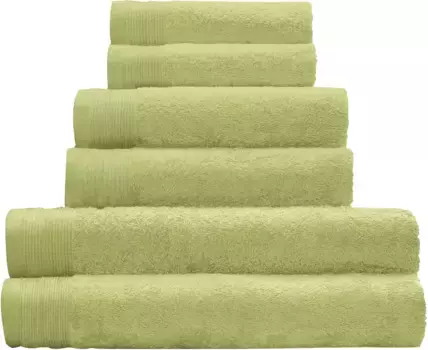 Полотенце для душа Little Cloud "Bao", (1 шт.), горизонтальные полосы сверху Kleine Wolke 70х140 см (1 шт.), цвет Linde