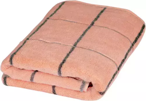 Полотенце для душа ROSS "Кашемир в клетку", (1 шт.), в модной расцветке 75х140 см (1 шт.), персиково-розовый