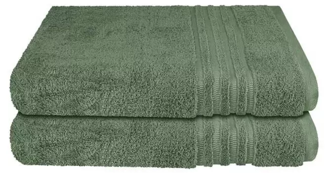 Полотенце для душа Schiess шт Milano 2-teilig, 70x1x140 см, темно-зеленый