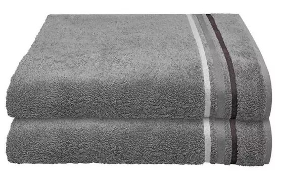 Полотенце для душа Schiess шт Skyline Color 2-teilig, 70x1x140 см, темно-серый