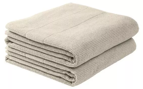 Полотенце для душа Schiess шт Turin 2-teilig, 70x1x140 см цвет helltaupe