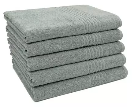 Полотенце для душа Zollner 00000128 5 шт, 70x1x140 см, серый