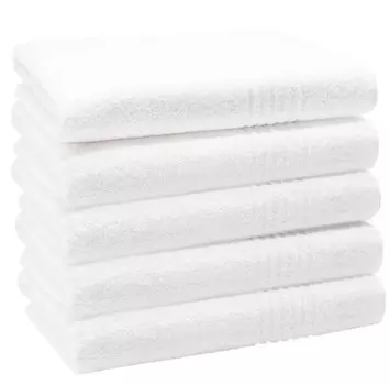 Полотенце для душа Zollner 00000128 5 шт, 70x1x140 см, белый