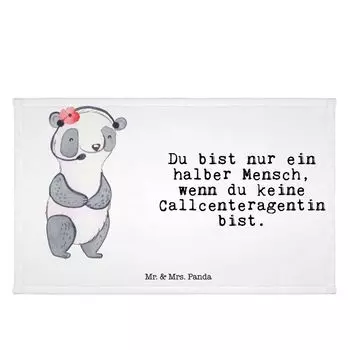 Полотенце для гостей Mr. & Mrs. Panda, агент колл-центра, сердце — белый — подарок, сотрудник бэк-офиса, служба поддержки клиентов, представитель службы поддержки клиентов, дорожное полотенце, сотрудник