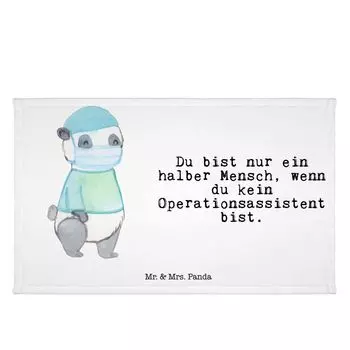 Полотенце для гостей Mr. & Mrs. Panda, хирургическое ассистентское сердце — белое — подарок, коллеге по работе, гостевое полотенце, хирургическая помощь, обучение, сотрудник, спортивное полотенце, врач, белый