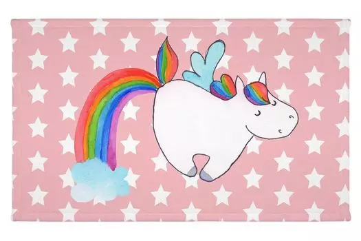 Полотенце для гостей Mr. & Mrs. Panda Unicorn Pegasus — красная пастель — подарок, спортивное полотенце, украшение в виде единорога, взросление, дорожное полотенце, махровая ткань, реальность, гостевое полотенце, белый
