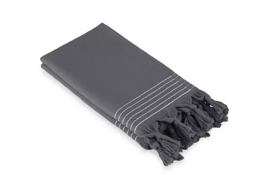 Полотенце для гостей Walra мягкий хлопок для хаммама антрацит - 2х30х50 см