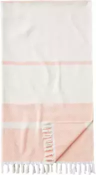 Полотенце для хаммама Egeria "Peshtemal Herri", (1 шт.), 100х180 см, с рисунком и бахромой, идеально подходит в качестве пляжного полотенца 100х180 см (1 шт.), цвет rose