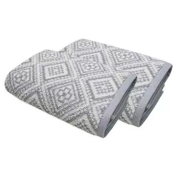 Полотенце для рук framsohn Arabeske 2 шт, 50x0,5x100 см цвет grau-wei