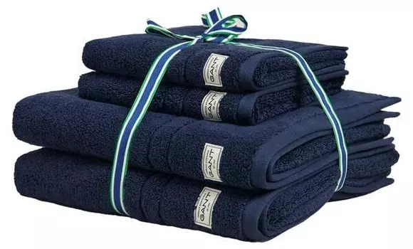 Полотенце для рук GANT Premium Towel 1er Pack, 70x10x50 см цвет marine