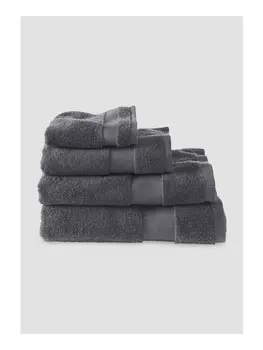 Полотенце для рук Hessnatur aus reiner Bio Baumwolle, антрацит