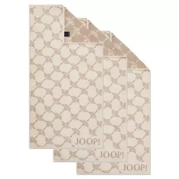 Полотенце для рук Joop! Classic / Infinity 3er Pack, 100x10x50 см цвет creme cornflower