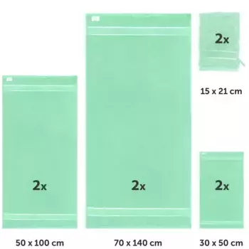 Полотенце для рук Mixibaby, зеленый