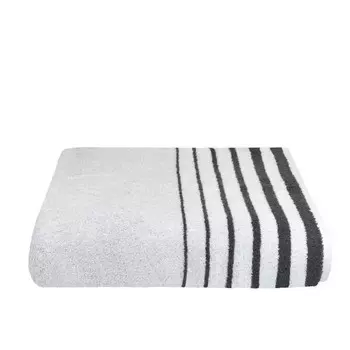 Полотенце для сауны Chiemsee Miami, 75x1x200 см цвет wei und anthrazit