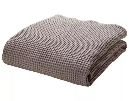 Полотенце для сауны Cotonea органическое вафельное изысканный цвет лен-I461 размер 100х180 см