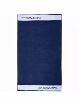Полотенце для сауны и хаммама Emporio Armani, темно-синий