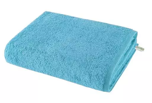 Полотенце для сауны махровое «Монреаль» ШхД 100х150 см бирюзовый 500 г/м 100% органический хлопок приятный зеленый, 2020104 Astek