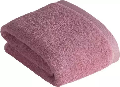 Полотенце для сауны Vossen "High Line", (1 шт.), с вышивкой логотипа 100х150 см (1 шт.), цвет altrosa