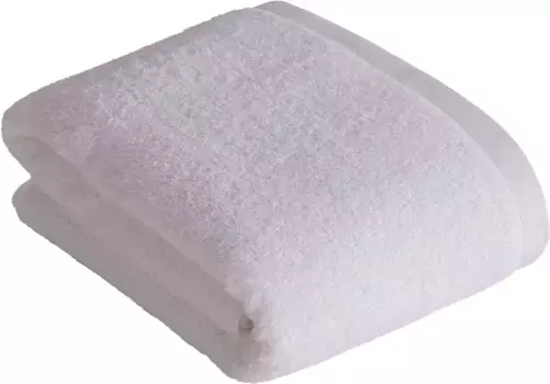 Полотенце для сауны Vossen "High Line", (1 шт.), с вышивкой логотипа 100х150 см (1 шт.), белый