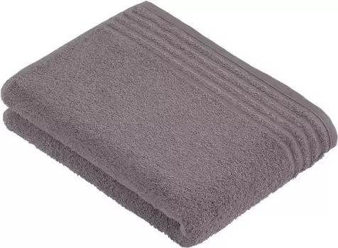 Полотенце для сауны Vossen "Vienna Style Supersoft", (1 шт.), с каймой 100х150 см (1 шт.), цвет pepplestone