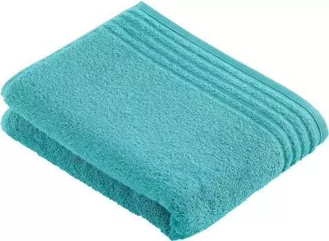 Полотенце для сауны Vossen "Vienna Style Supersoft", (1 шт.), с каймой 100х150 см (1 шт.), светло-лазурный