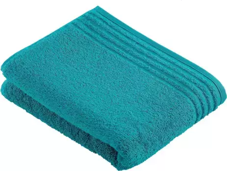 Полотенце для сауны Vossen "Vienna Style Supersoft", (1 шт.), с каймой 100х150 см (1 шт.), цвет lagoon