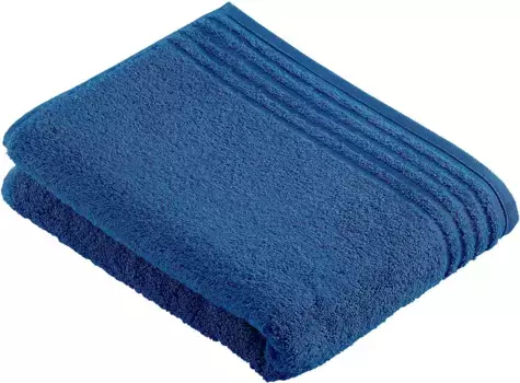 Полотенце для сауны Vossen "Vienna Style Supersoft", (1 шт.), с каймой 100х150 см (1 шт.), темно-синий