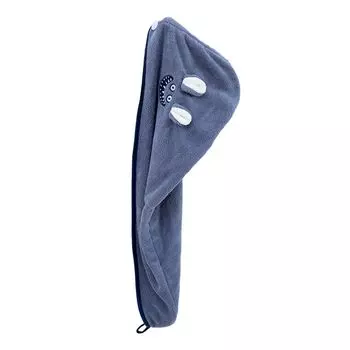 Полотенце для сушки феном/шапочка для сушки волос/полотенца для сушки волос, обертывание для головы, шапочка для душа для вьющихся длинных волос. Аксессуары для сушки волос в подарок женщине Stuttg, синий