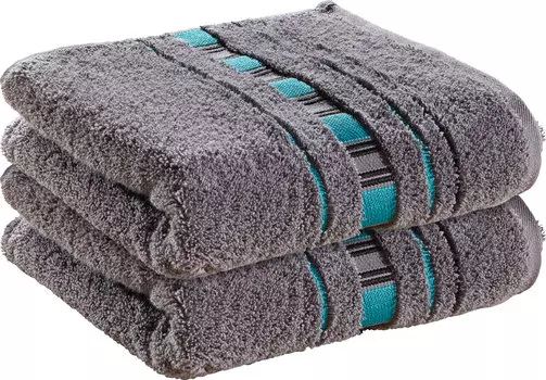 Полотенце для ванной Erwin Mller 2er Pack Achern, цвет grau/trkis
