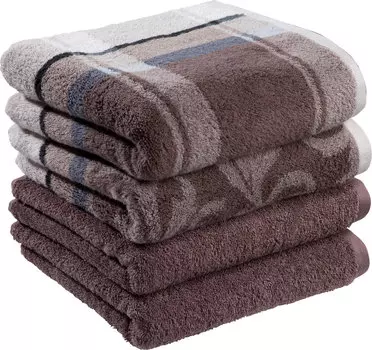 Полотенце для ванной Erwin Mller 4er Pack Ludwigsburg, коричневый