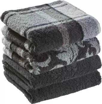 Полотенце для ванной Erwin Mller 4er Pack Ludwigsburg, серый