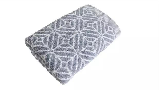 Полотенце для ванной Framsohn Walkfrottier DESIGN Raute, графитовый