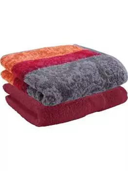 Полотенце для ванной и душа Erwin Mller, цвет bordeaux/orange